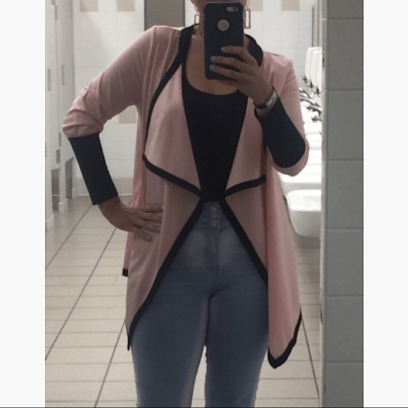 Pink Open Front Jacket - Picture 5 of 8